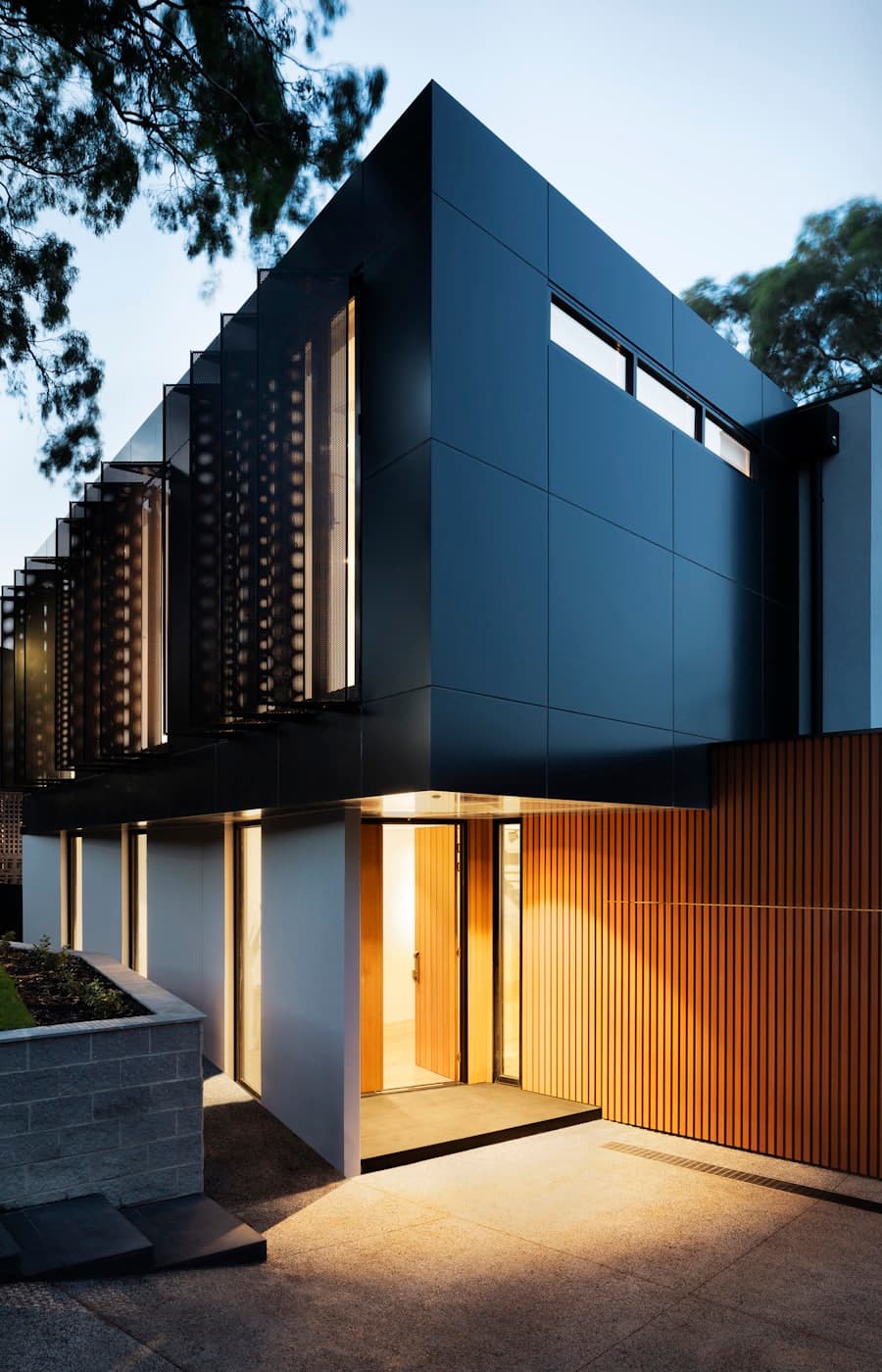 Renovated building volume with preserved structural character