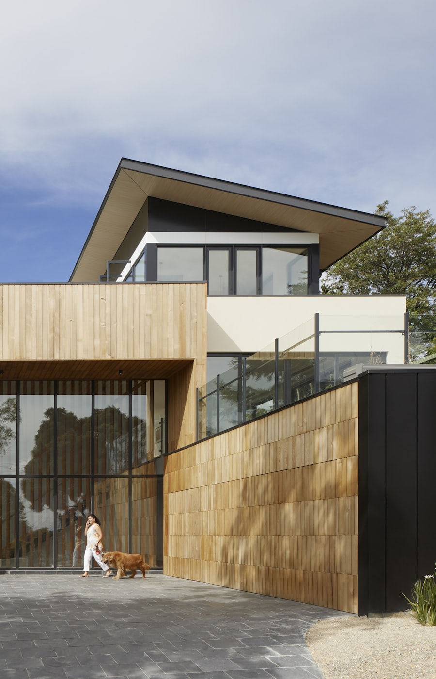 Photorealistic architectural visualization of a building concept