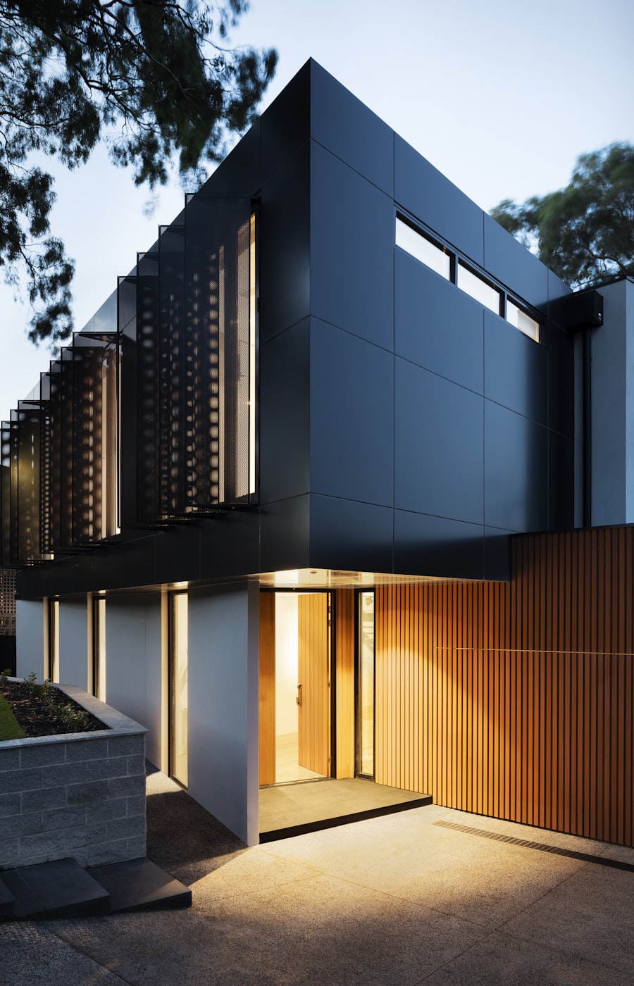 Renovated building volume with preserved structural character